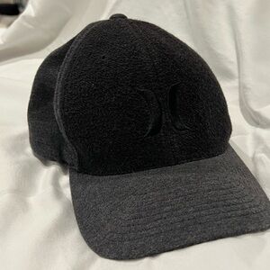 Hurley Black and Dark Gray Two-Tone Baseball Cap